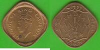 Britisch-Indien 1/2 Anna George VI. 1936-1952, hübsch -