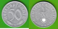 Drittes Reich 50 Reichspfennig seltenste Ausgabe dieses Typs, hübsch -