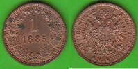 Österreich 1 Kreuzer Franz Joseph I. 1848-1916, toll erhalten -