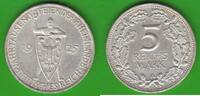 Weimarer Republik 5 Reichsmark Jahrtausendfeier der Rheinlande, hübsch -
