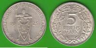 Weimarer Republik 5 Reichsmark Jahrtausendfeier der Rheinlande, hübsch -