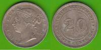 Straits Settlements 20 Cents 1884 Victoria 1837-1901 sehr schön, Kratzer 242.65 元 含税 ＋  33.47 元 运费