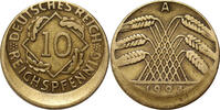 GERMANY 10 Reichspfennig MINT ERROR, Off-Center Strike -
