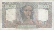 France 1 000 Francs FRANCE - PICK 130 - 1000 FRANCS MINERVE ET HERCULE - 28/06/1945 -