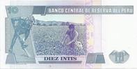 Pérou 10 Intis 1987 PERU - PICK 129 - 10 INTIS - 26.06.1987  20.88 元  ＋  62.63 元 运费