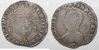 France Teston Dup 1069 - CHARLES IX - TESTON AU 2 K COURONNES - 1562 L - TB/TTB -