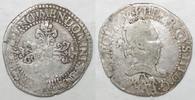 France FRANCE - 1/2 FRANC 1589 A - Paris - HENRI III -