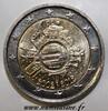 Belgique 2 € commémorative BELGIUM - 2 EURO 2012 - 10 YEARS OF EURO -