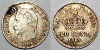 France 20 Centimes FRANCE - KM 808 - 20 CENTIMES 1867 A Paris TYPE NAPOLEON III -