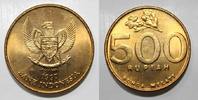 Indonésie 500 Rupiah INDONESIA - KM 59 - 500 RUPIAH 1997 - Coat of arms - Garuda Pancasila - Jasmine -