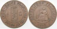 Indochine 1 Cent INDOCHINA - KM 1 - 1 CENT 1892 A - Paris -