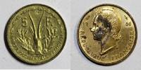 Afrique occidentale française 5 Francs FRENCH WEST AFRICA - KM 5 - 5 FRANCS 1956 - MARIANNE - GAZELLE -