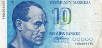 Finlande 10 Markkaa FINLAND - PICK 113 a - 10 MARKKAA - 1986 -