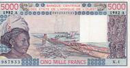 B.C.E.A.O 5.000 Francs WEST AFRICAN STATES - IE HOW - PICK 108 A h - 5.000 FRANCS 1982 - A - B C E A O -