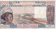 B.C.E.A.O 5.000 Francs WEST AFRICAN STATES - IE HOW - PICK 108 A o - 5.000 FRANCS 1986 - A - B C E A O -
