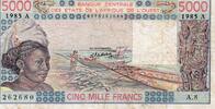 B.C.E.A.O 5.000 Francs WEST AFRICAN STATES - IE HOW - PICK 108 A m - 5.000 FRANCS 1985 - A - B C E A O -