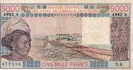 B.C.E.A.O 5.000 Francs WEST AFRICAN STATES - IE HOW - PICK 108 A i - 5.000 FRANCS 1982 - A - B C E A O -
