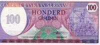 Suriname 100 Gulden SURINAME - PICK 128 b - 100 GULDEN - 01/11/1985 -