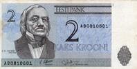 Estonie 2 Krooni ESTONIA - PICK 70 a - 2 KROONI - 1992 -