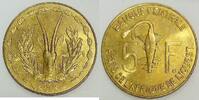 Afrique centrale 5 Francs WEST AFRICA STATES - KM 2 a - 5 CFA FRANCS - 2006 - GAZELLE -