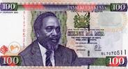 Kenya 100 Shillings KENYA - PICK 42 a - 100 SHILLINGS - 02/02/2004 -
