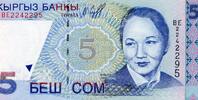 Kirghistan 5 Som KIRGHISTAN - PICK 13 - 5 SOM 1997 -