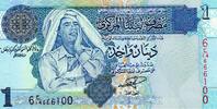 Libye 1 Dinar LIBYA - PICK 64 - 1 DINAR - ND 2002 -