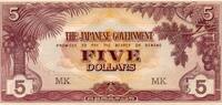 Malaisie 5 Dollars MALAYSIA - MALAYA - PICK M6 c - 5 DOLLARS - undated (1942) - MK -