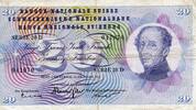 Suisse 20 Franken 1961 SWITZERLAND - PICK 46 i - 20 FRANKEN - 26/10/1961 SS 66.81 元  ＋  62.63 元 运费