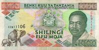 Tanzanie 1.000 Shillingi TANZANIA - PICK 27 a - 1 000 SHILINGI - 1993 -