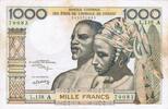 B.C.E.A.O 1.000 Francs WEST AFRICAN STATES - IE HOW - PICK 103 A k - 1.000 FRANCS -