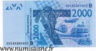 B.C.E.A.O 2 000 Francs WEST AFRICAN STATES - PICK 216 Ba - 2.000 FRANCS 2003 - B C E A O -
