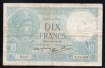 France 10 Francs 1940 FRANCE - PICK 84 - 10 FRANCS MINERVE - 12/12/1940 S 25.10 元  ＋  62.75 元 运费