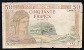 France 50 Francs FRANCE - PICK 85 - 50 FRANCS CERES - TYPE 1933 - 13/07/1939 -
