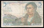 France 5 Francs FRANCE - FAY 05/01 - 5 FRANCS BERGER - 02/06/1943 - PICK 98 -
