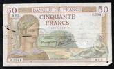 France 50 Francs FRANCE - PICK 85 - 50 FRANCS CERES - TYPE 1933 - 30/12/1937 - E.7341 -