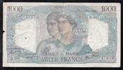 France 1 000 Francs FRANCE - PICK 130 - 1000 FRANCS MINERVE ET HERCULE - 25/04/1946 - H.260 -