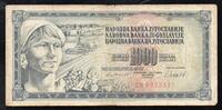 Yougoslavie 1000 DINARA YUGOSLAVIA - PICK 92 d - 1000 DINARA - 04/11/1981 - SIGN 11 -