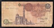 Egypte 1 Pound EGYPT - PICK 50 c - 1 Pound - 1985-1986 - SIGN 17 -