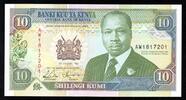 Kenya 10 Shilling KENYA - PICK 24 d - 10 SHILLINGS - 02/01/1992 -