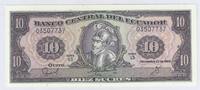 Equateur 10 Sucres ECUADOR - PICK 121 - 10 SUCRES - 22/11/1988 -
