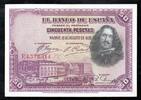 Espagne 50 Pesetas 1928 SPAIN - PICK 75 a - 50 PESETAS - 15/08/1928 SS+ 41.84 元  ＋  62.75 元 运费