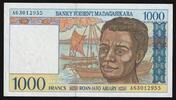 Madagascar 1.000 Francs MADAGASCAR - PICK 76 b - 1000 FRANCS (200 ARIARY) - ND 1994 -