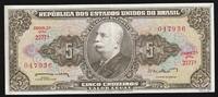 Brésil 5 Cruzeiros BRAZIL - PICK 176 a - 5 CRUZEIROS - undated (1962) -