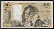 France 500 Francs FRANKREICH - PICK 156 - 500 FRANCS PASCAL - 05/10/1978 - M.91 -