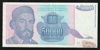 Yougoslavie 50.000 Dinara YUGOSLAVIA - PICK 130 - 50.000 DINARA - 1993 -