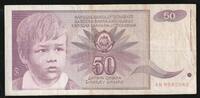 Yougoslavie 50 Dinara YUGOSLAVIA - PICK 104 - 50 DINARA - 01/06/1990 -