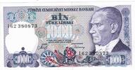 Turquie 1 000 Lira TURKEY - PICK 196 - 1 000 LIRA - L.1970 (1986) -