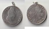 France Écu SILVER PENDANT - LOUIS XIV - ECU AUX 8 L - 1704 - TROYES - 27.18 g - 50 cm -