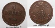 Finlande 5 Pennia FINLAND - KM 4.1 - 5 PENNIA 1865 - ALEXANDER II -